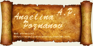 Angelina Poznanov vizit kartica